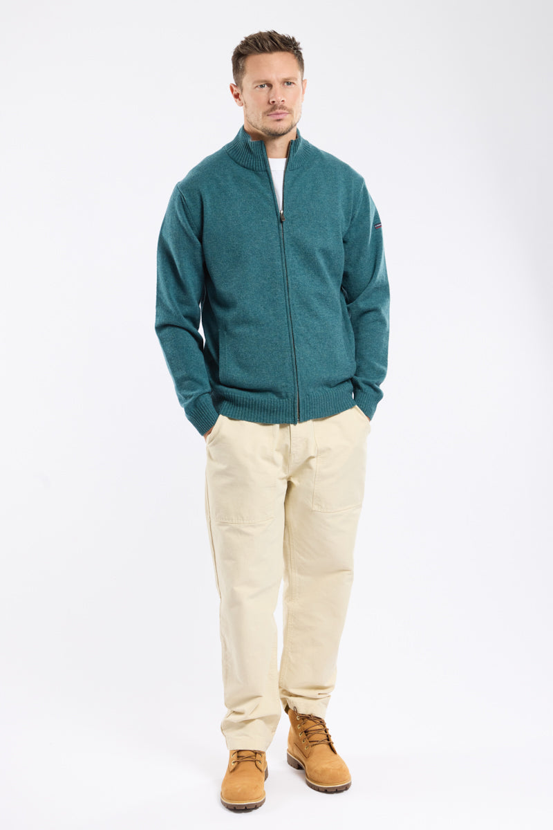 armor-lux-cardigan-zipp-homme-100-lambswool-col-montant-3 image 3