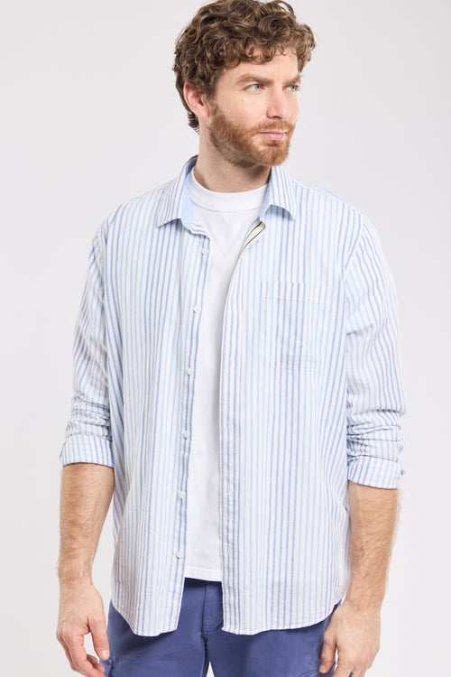 armor-lux-chemise-ray-e-confort-homme-coton-et-lin image 4