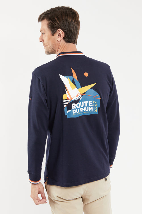 armor-lux-polo-route-du-rhum-2022-manches-longues-homme-poster-dos-guadeloupe image 3