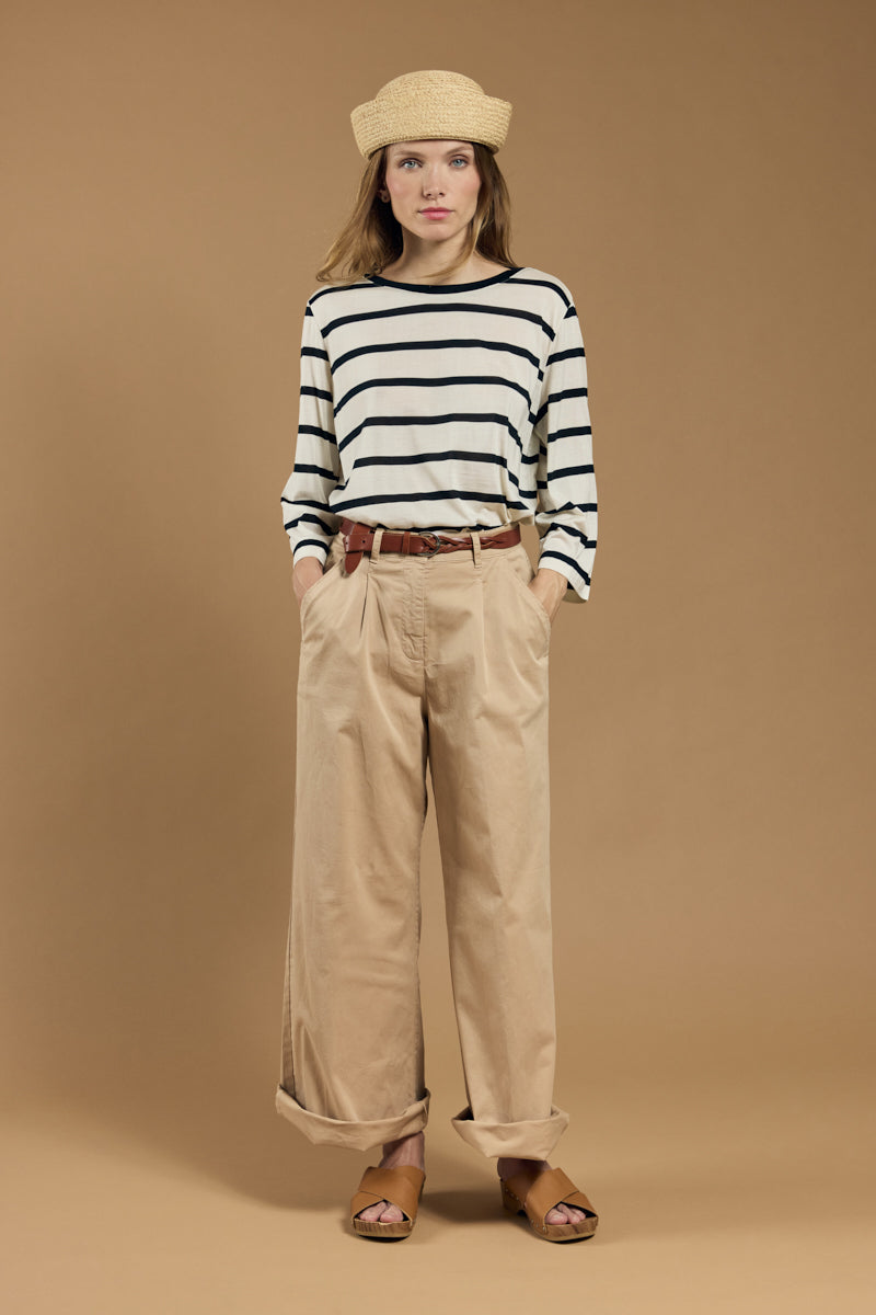 armor-lux-marini-re-soie-femme-manches-longues-col-bateau image 3
