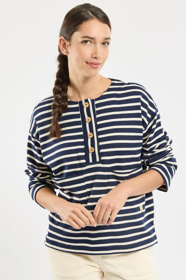 armor-lux-marini-re-col-boutonn-heritage-marini-re-femme-coton image 1