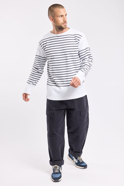 armor-lux-marini-re-amiral-manches-longues-coton-pais-interlock-homme image 4