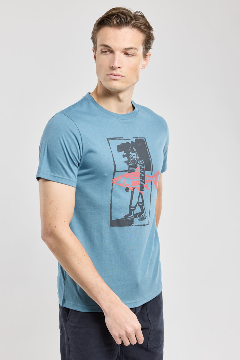 armor-lux-t-shirt-poisson-homme-coton-l-ger-160g-m image 4