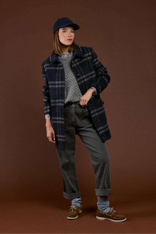 armor-lux-manteau-carreaux-femme-laine image 4