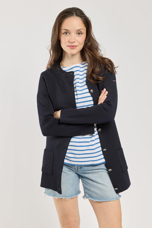 armor-lux-cardigan-long-maille-milano-dense-h-ritage image 2