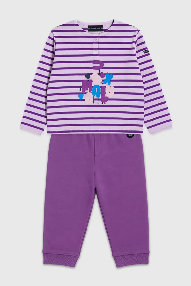 armor-lux-ensemble-pyjashort-kids-ray-100-coton image 1