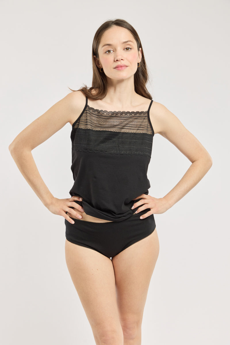 armor-lux-caraco-dentelle-femme-coton image 1