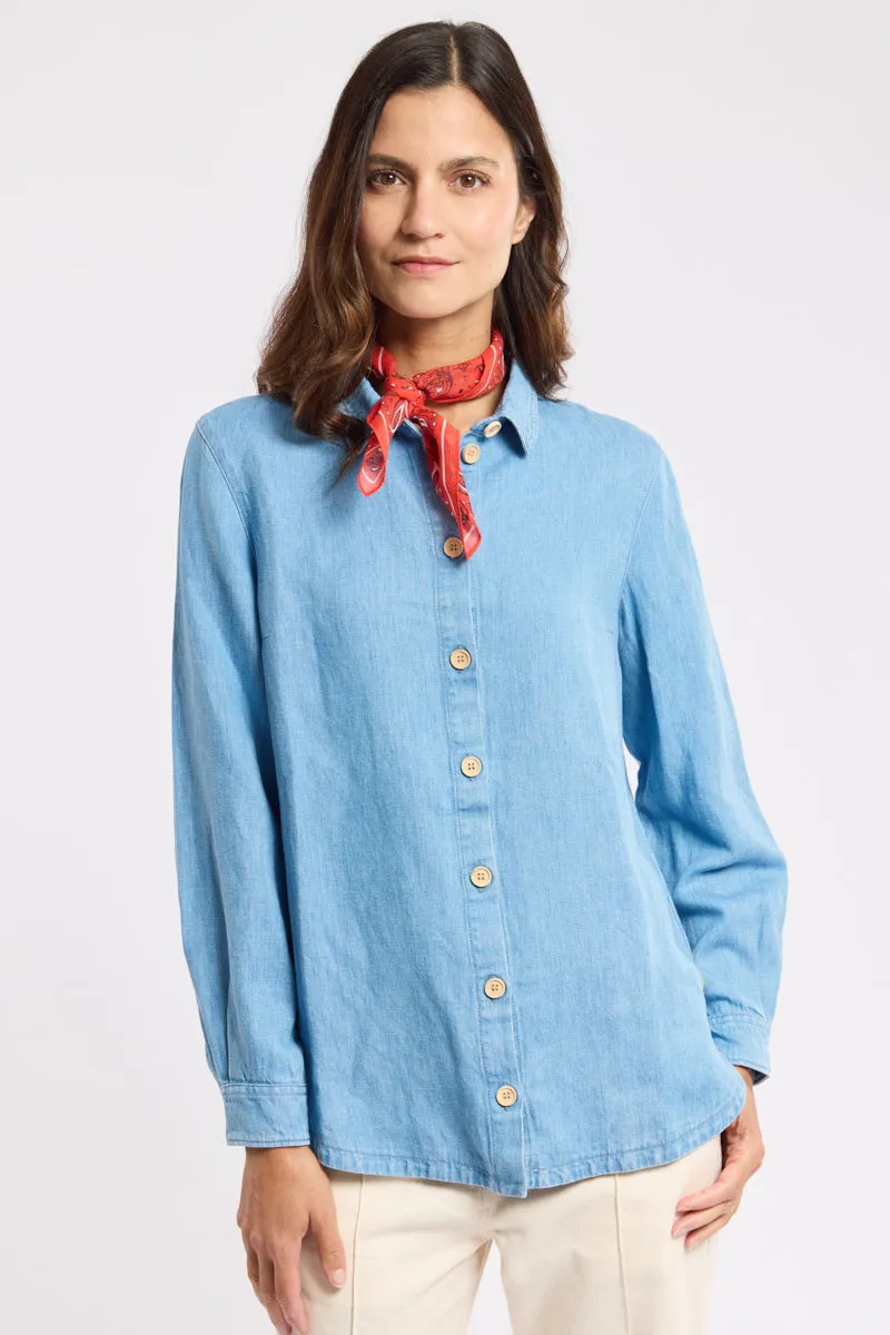 armor-lux-h-ritage-chemise-denim-lyocell-et-lin image 1