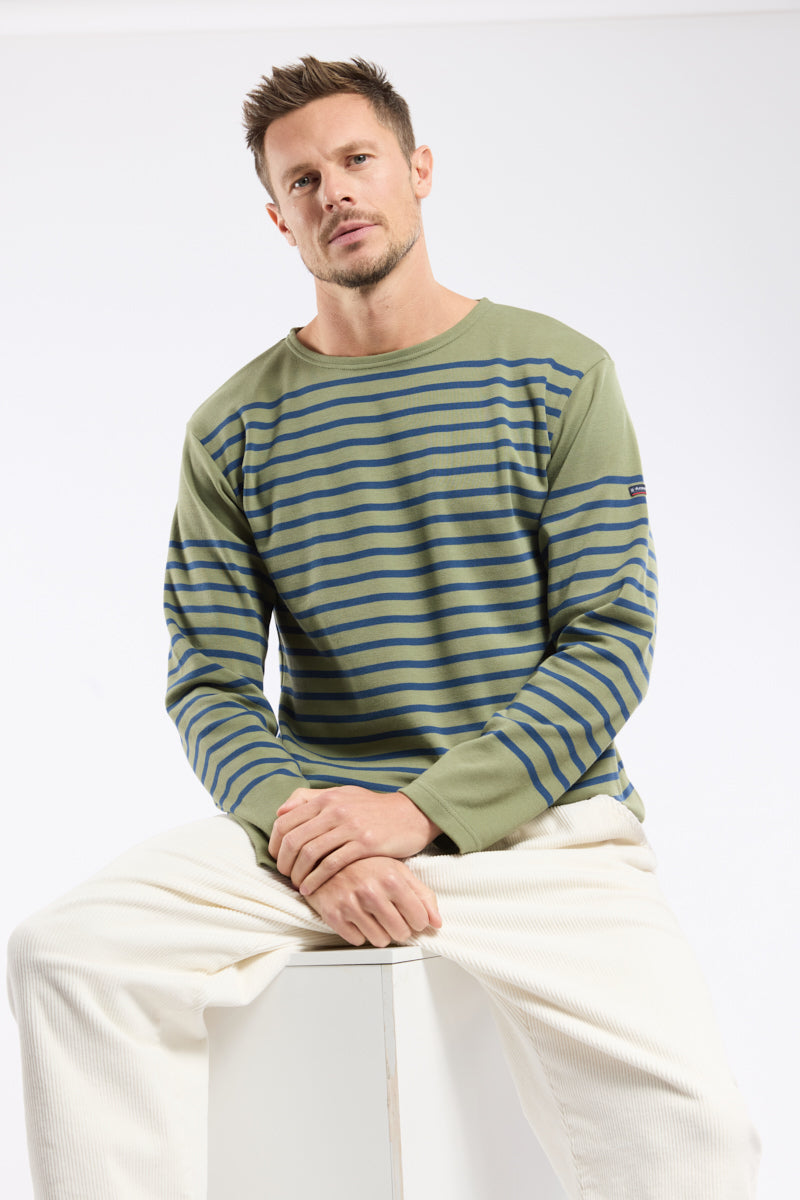 armor-lux-marini-re-homme-manches-longues-coton-pais-interlock-210g-m image 1