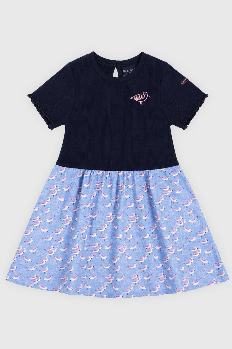 armor-lux-robe-mouettes-kids-h-ritage-gaze-de-coton-fille image 1