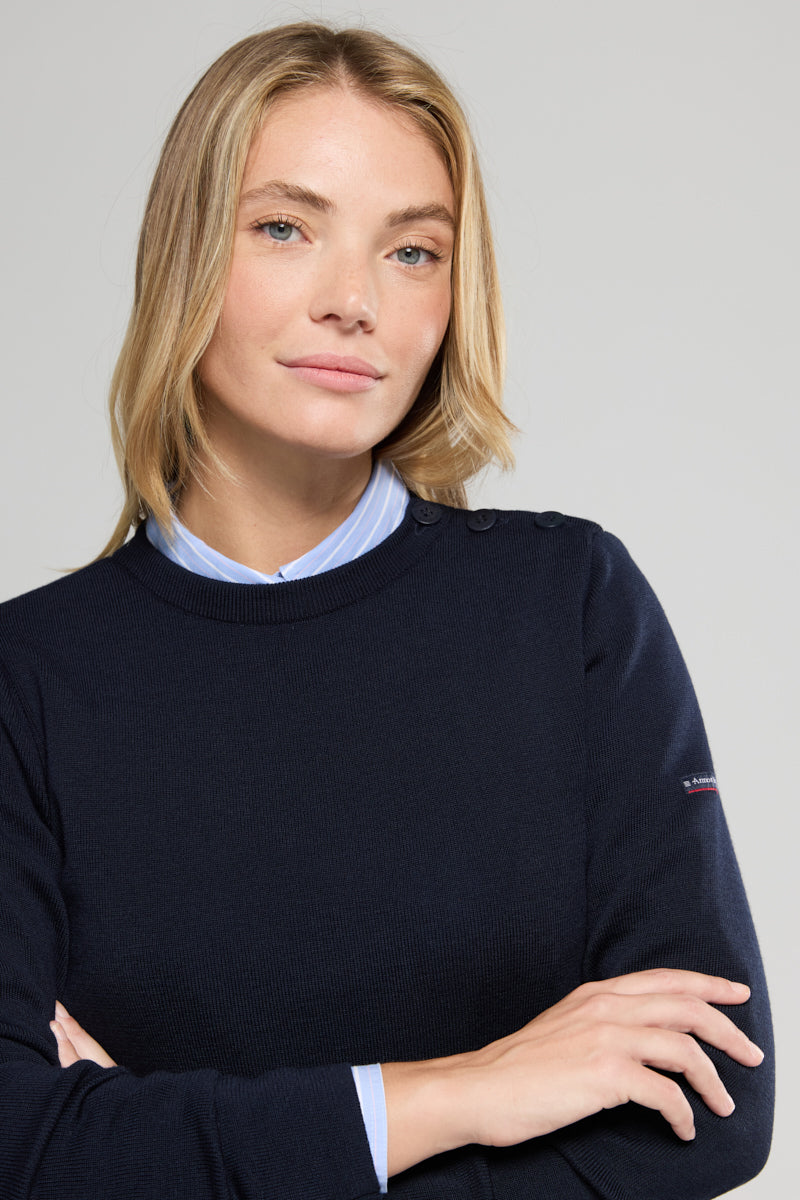 armor-lux-briac-pull-marin-femme-laine-m-rinos image 4