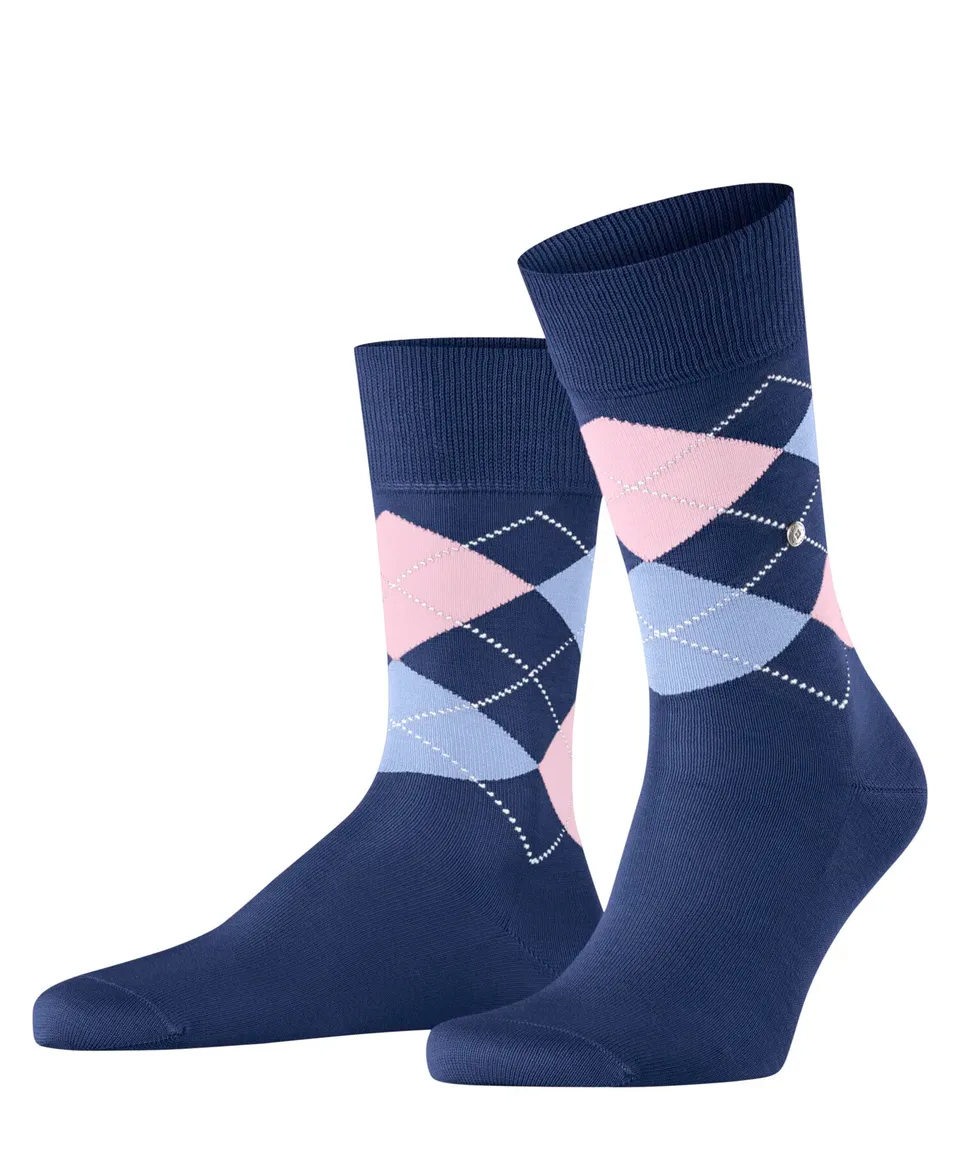 burlington-manchester-chaussettes-homme-coton-bleu-night-blue-40-46 image 1