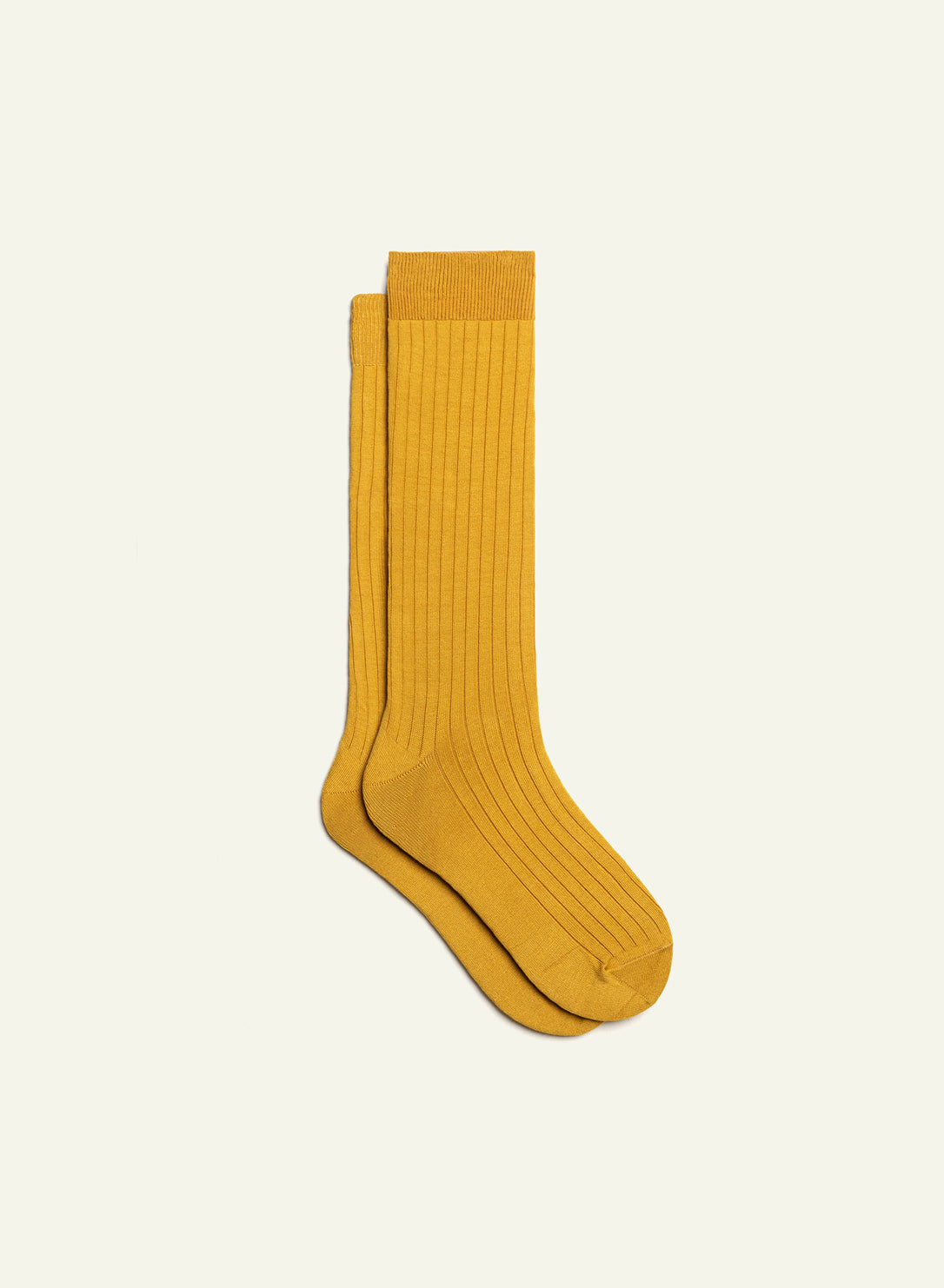 archiduchesse-de-luxe-fil-d-cosse-jaune-safran-mi-hautes image 2