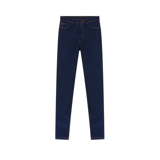 atelier-tuffery-marianne-jean-femme-slim-taille-haute-coton-bio-indigo image 1