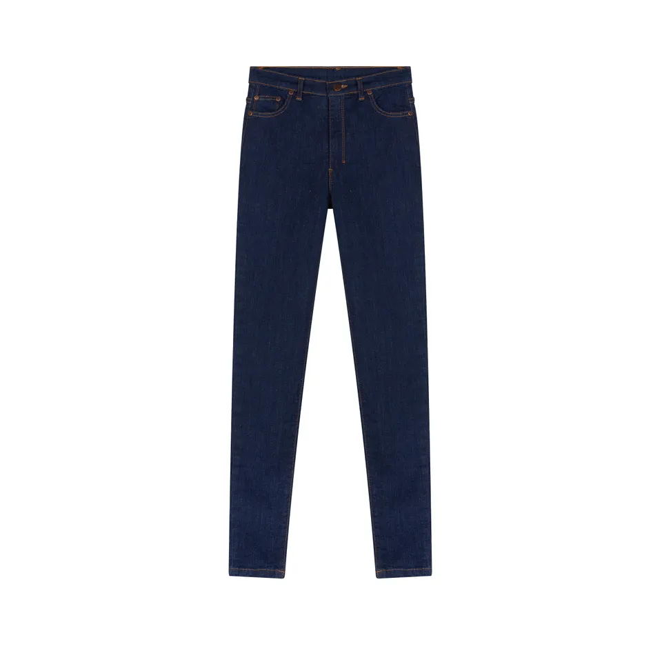 atelier-tuffery-marianne-jean-femme-slim-taille-haute-coton-bio-indigo image 1
