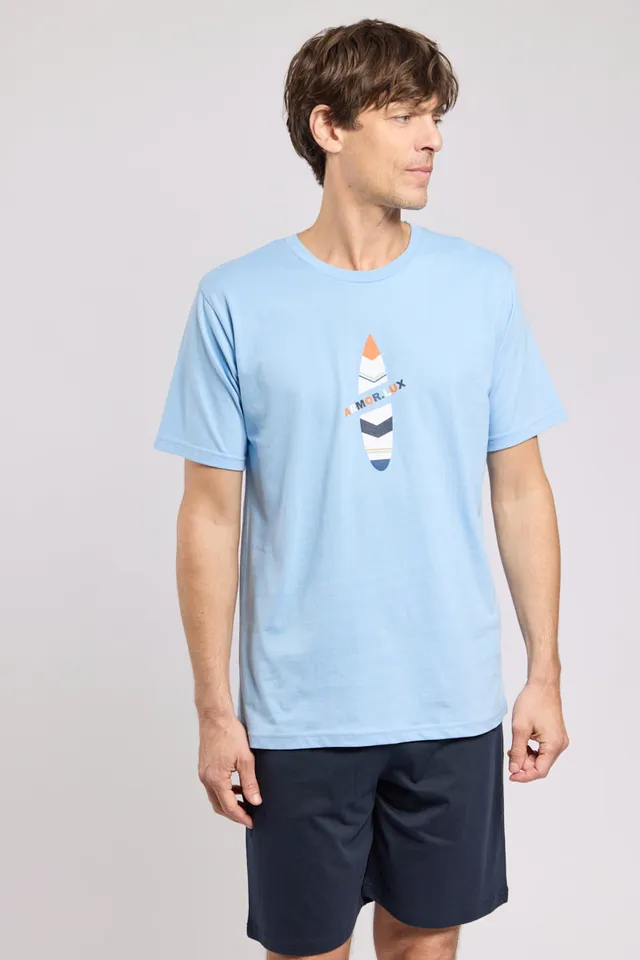 armor-lux-pyjama-short-surf-homme-coton image 1
