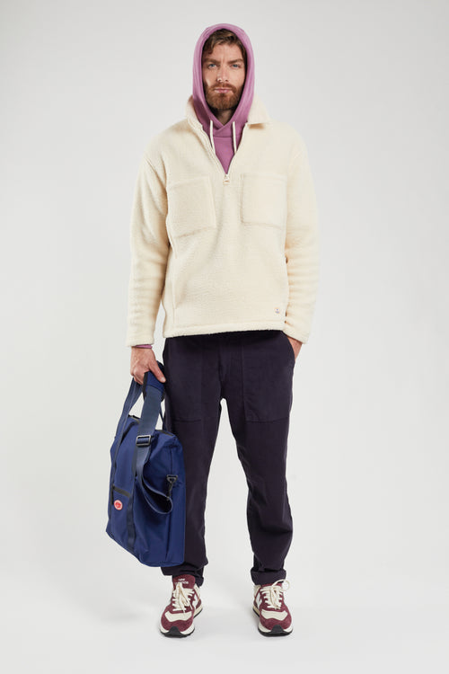 armor-lux-sweat-sherpa-unisexe-zip-100-polyester image 4