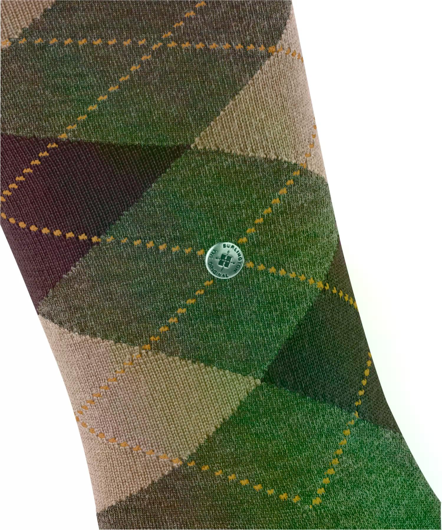 burlington-melange-edinburgh-chaussettes-homme-laine-vert-covert-grey-7410-40-46 image 3