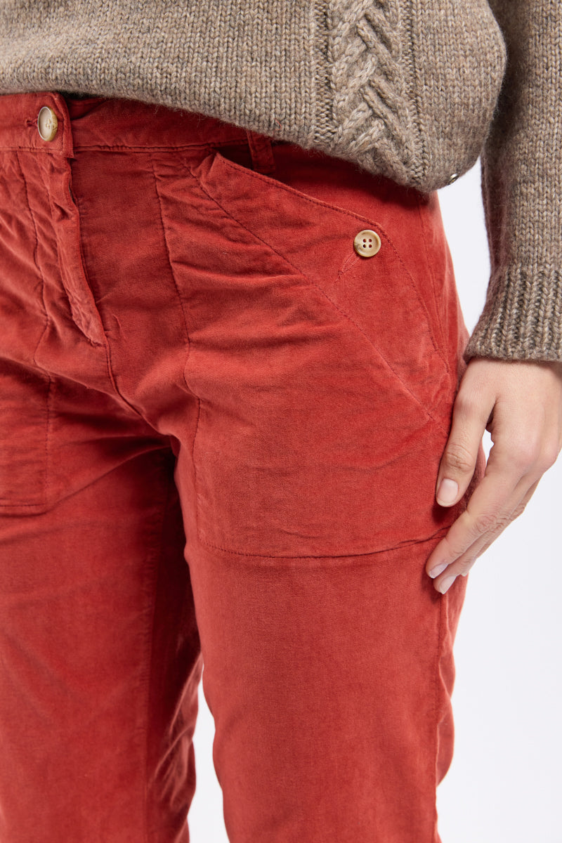 armor-lux-pantalon-droit-femme-velours-coton-stretch image 2