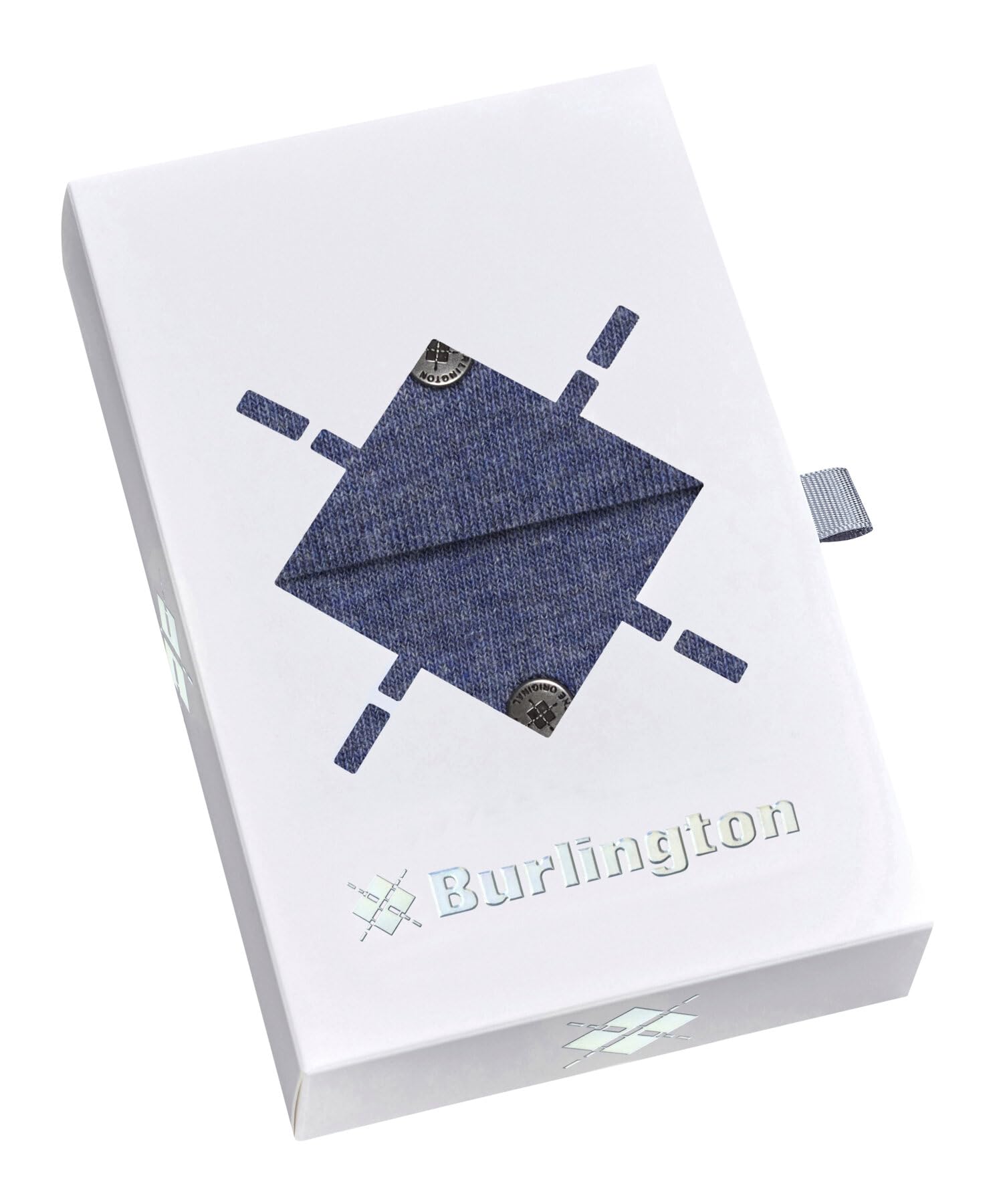 burlington-basic-uni-gift-box-chaussettes-homme-coton-lot-de-2-bleu image 2