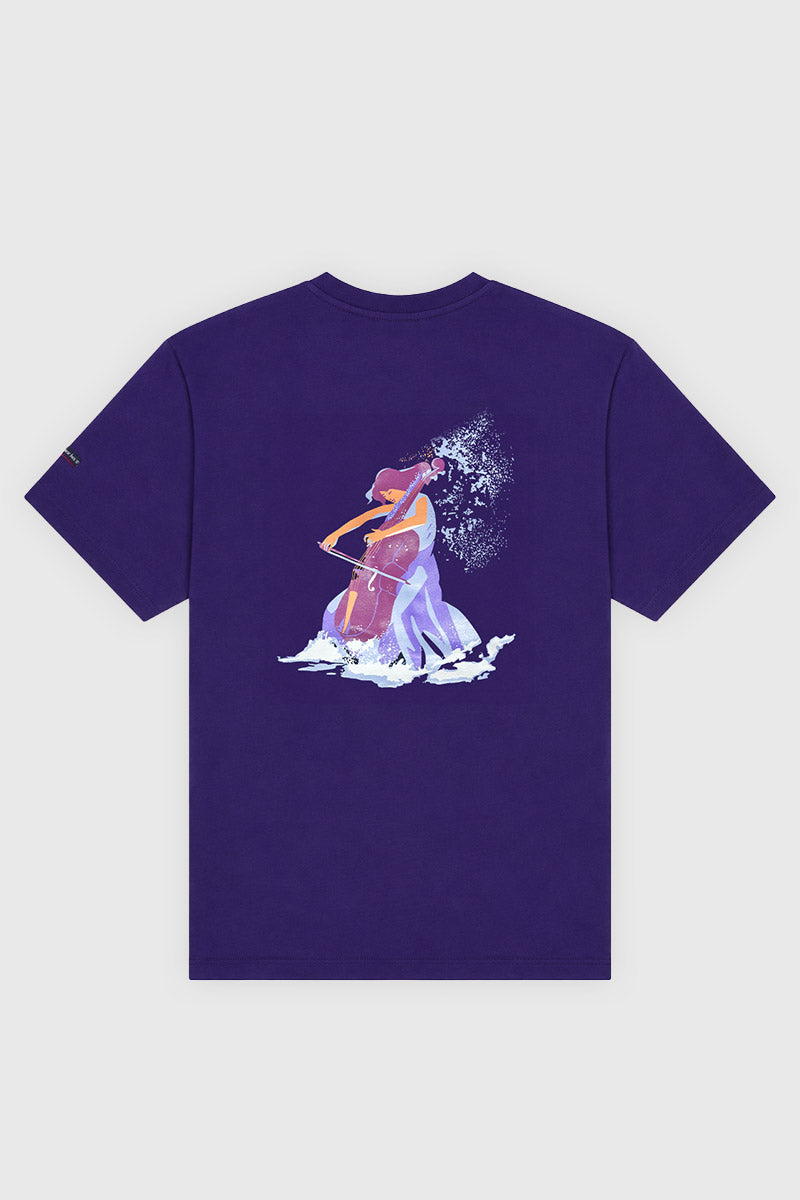 armor-lux-t-shirt-un-violon-sur-le-sable-homme-coton image 3