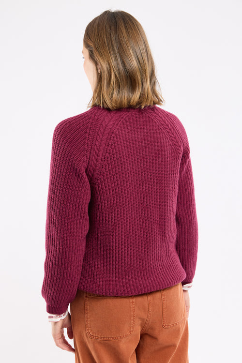 armor-lux-fouesnant-pull-irlandais-aran-femme-laine image 5