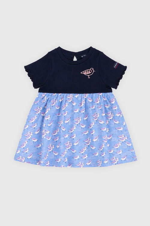 armor-lux-robe-b-b-mouettes-t-coton-et-gaze image 2