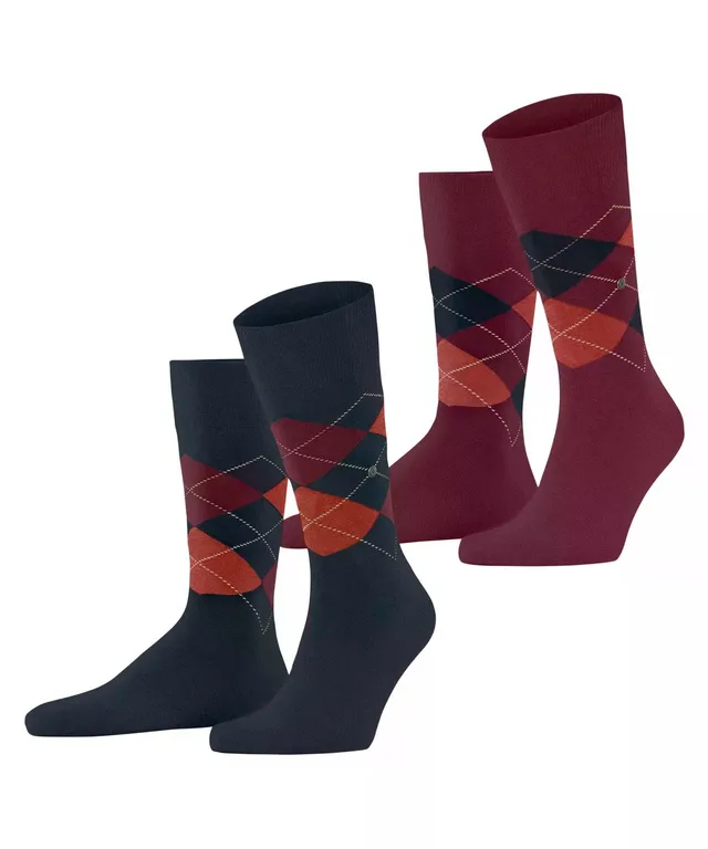 burlington-everyday-argyle-chaussettes-homme-coton-opaque image 1