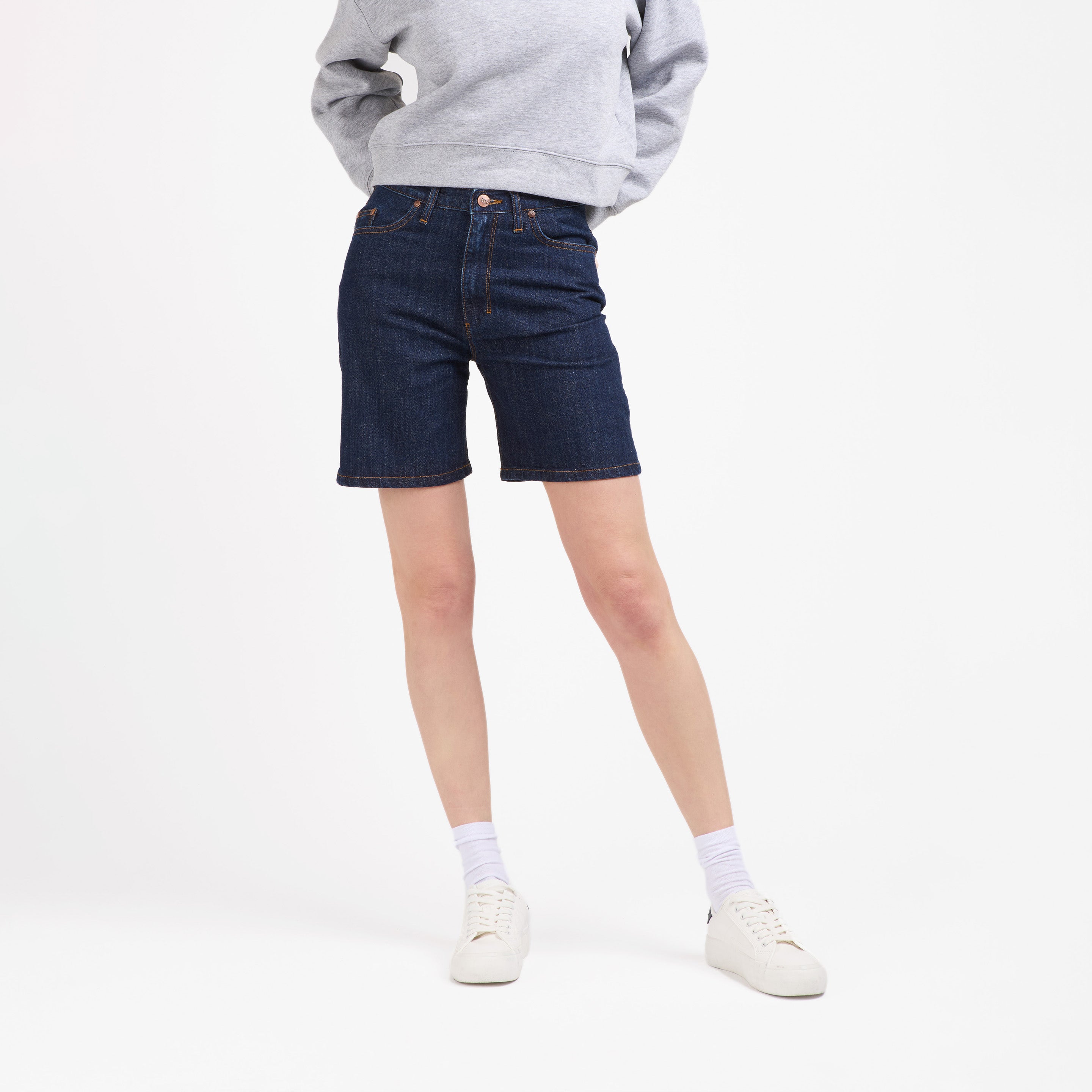 atelier-tuffery-short-aim-femme-taille-haute-jean-brut image 4