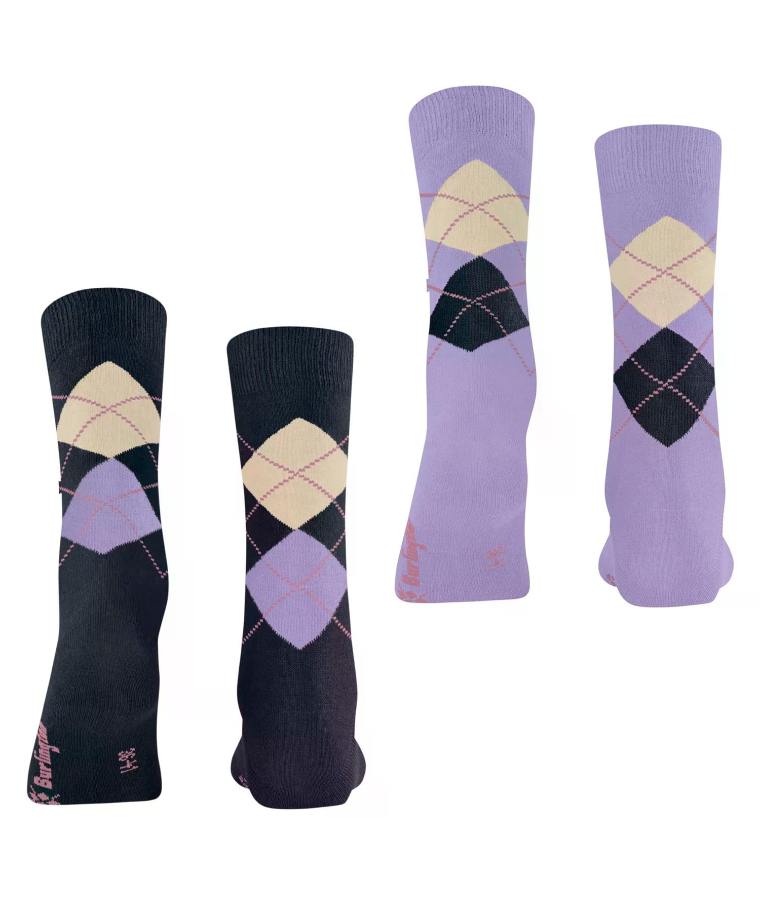 burlington-everyday-argyle-chaussettes-femme-36-41-violet-plum image 2