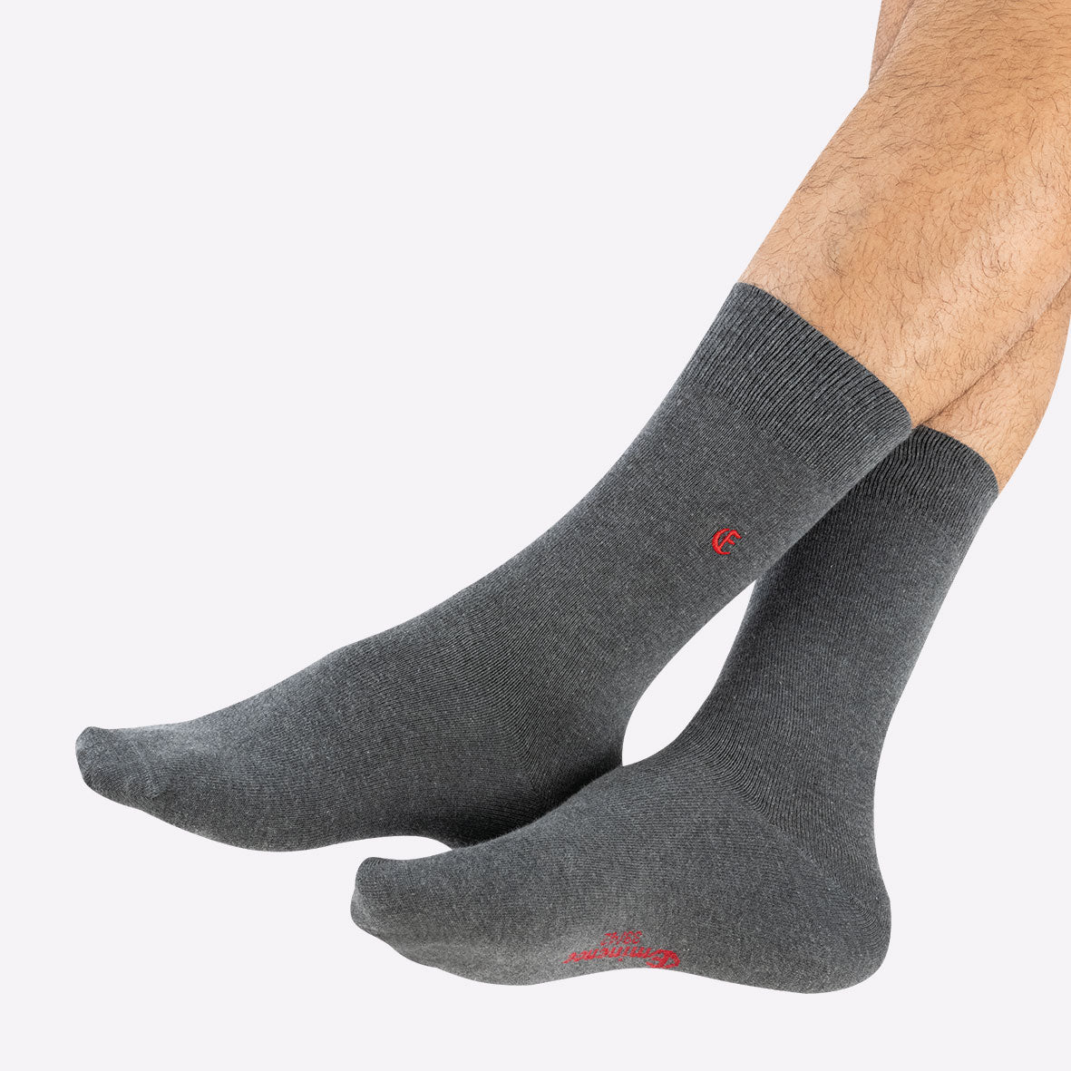 lot-de-2-paires-mi-chaussettes-homme-essentiels-coton-peign-eminence image 2