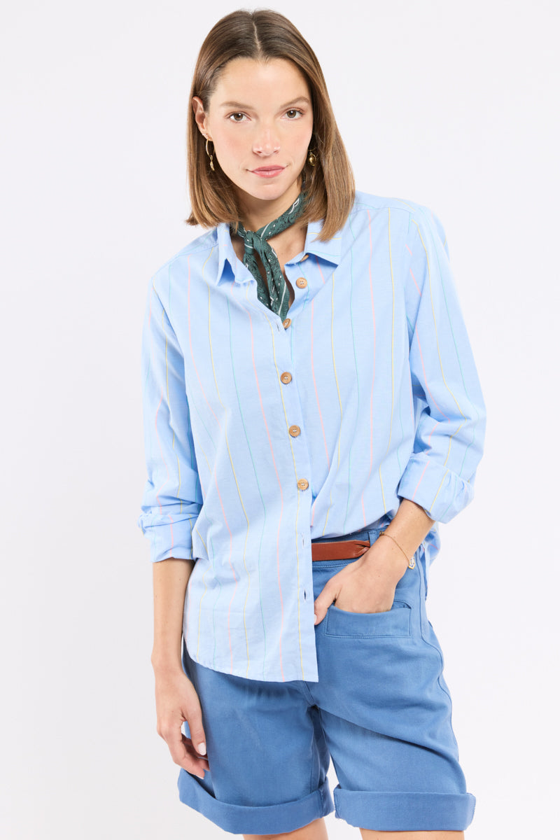 armor-lux-chemise-ray-e-h-ritage-femme-coton-lin-manches-longues image 4