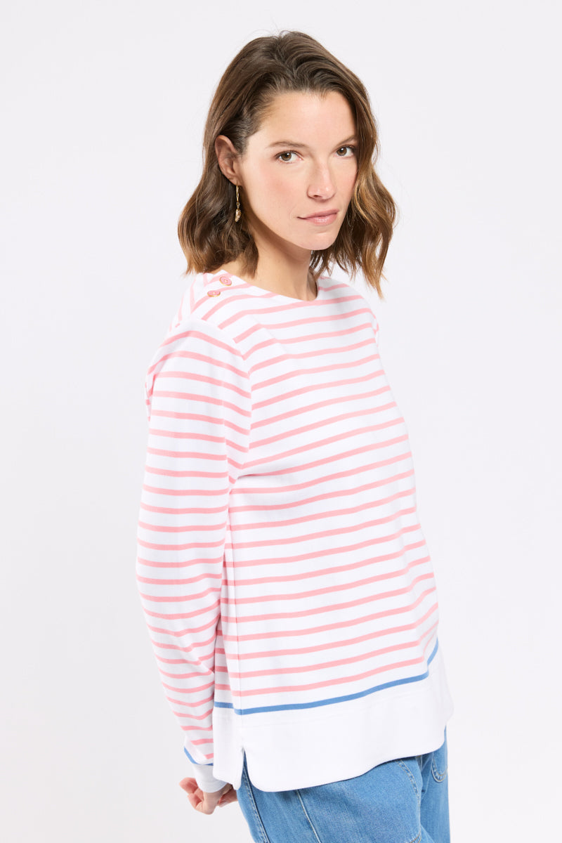 armor-lux-marini-re-femme-paules-boutonn-es-coton-pais-245g-m image 2