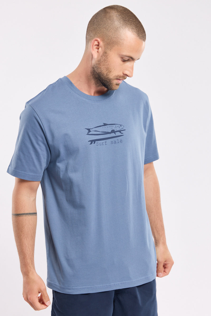 armor-lux-t-shirt-homme-surf-sal-coton-l-ger-col-rond image 2
