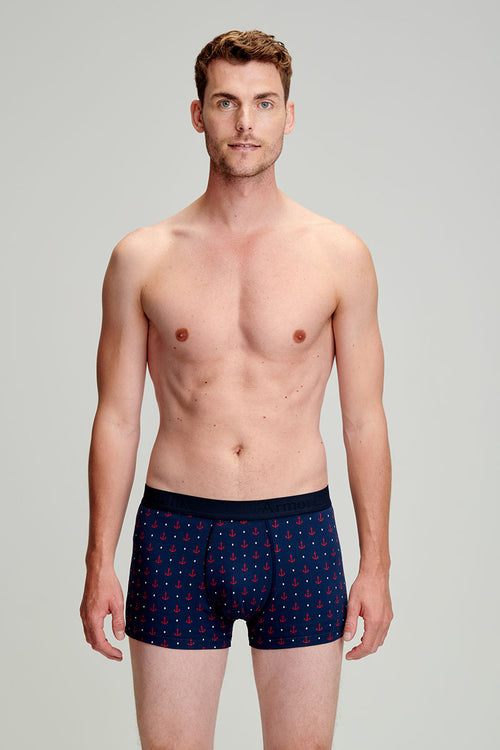 armor-lux-h-ritage-boxer-homme-ancre-coton-l-ger-stretch image 2