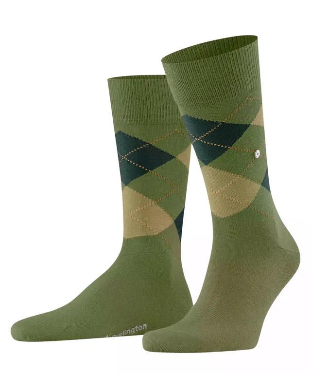 burlington-edinburgh-chaussettes-homme-vert-jade-7685-40-46 image 1