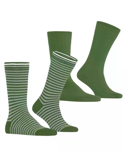 burlington-everyday-stripe-mixed-multipack-chaussettes-homme-coton-2-paires-vert image 8