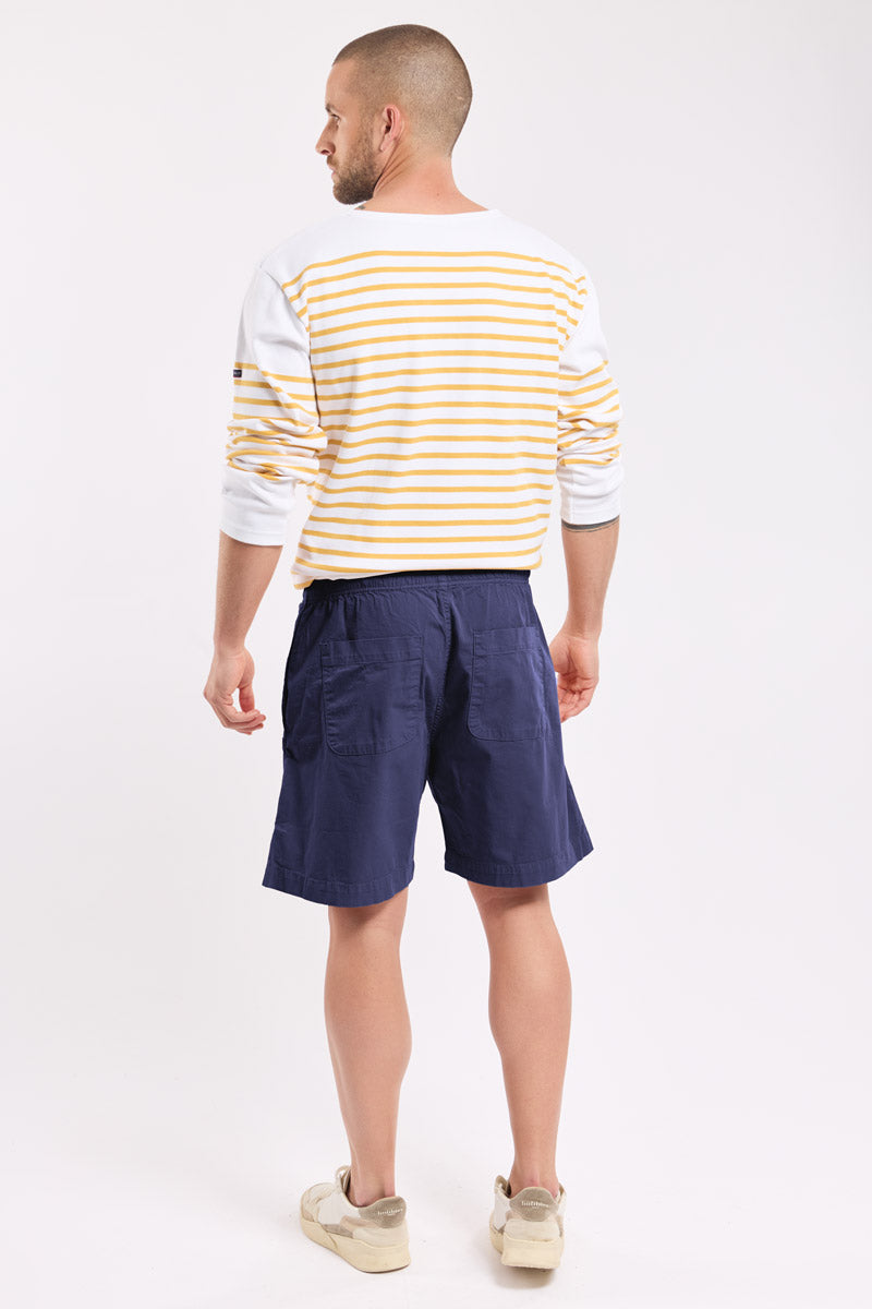 armor-lux-short-homme-toile-coton-taille-lastique-cordons image 2