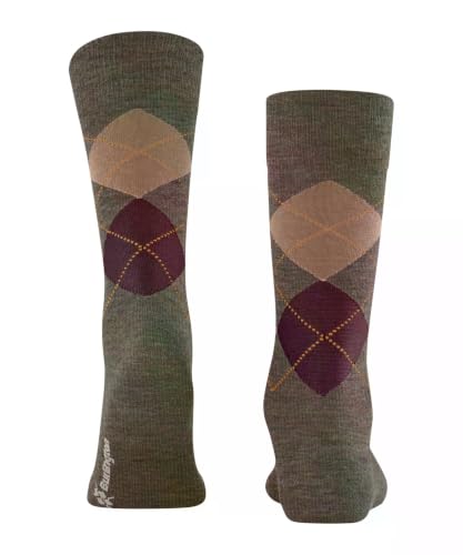 burlington-edinburgh-melange-chaussettes-homme-laine-argyle-vert-covert-7410-40- image 7