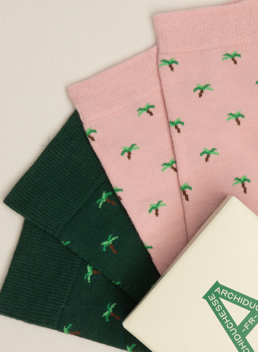 archiduchesse-duo-coco-cool-rose-coco-cool-vert-coffret-2-chaussettes-courtes image 3