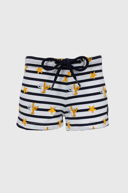 armor-lux-boxer-de-bain-enfant-ray-motifs-marins-2 image 2