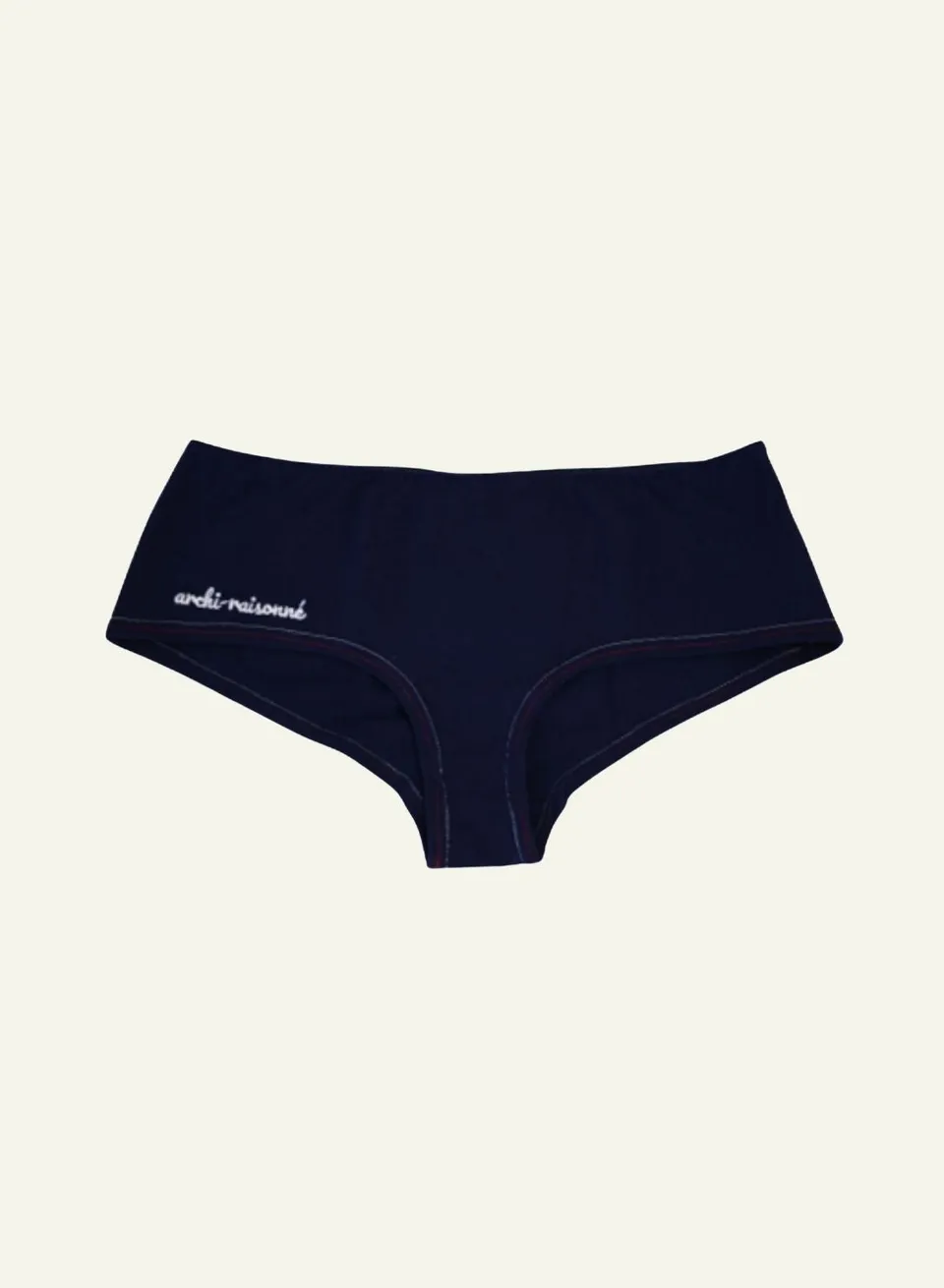 archiduchesse-le-shorty-raisonn-shorty-bleu-en-coton-biologique image 1