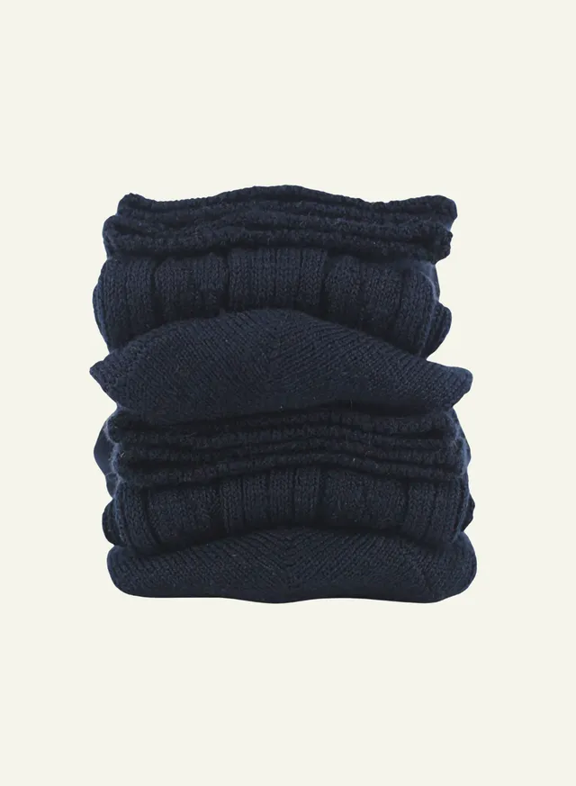 archiduchesse-d-hiver-bleu-marine-chaussettes-chaudes-mi-hautes image 1