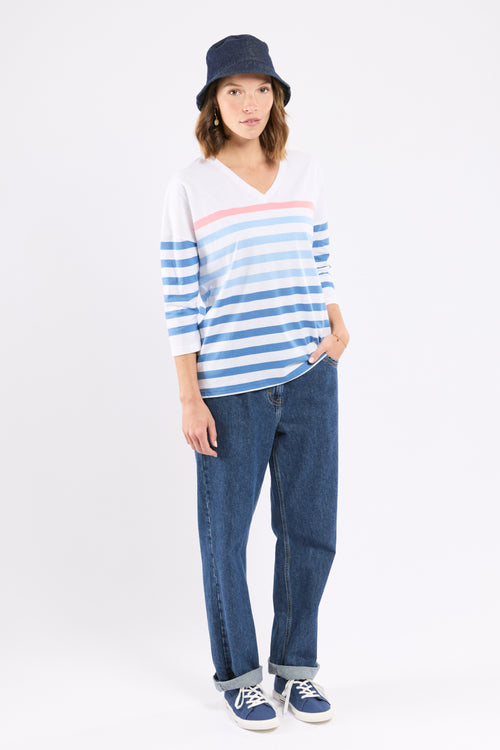 armor-lux-marini-re-bretonne-jersey-l-ger-col-v-manches-3-4 image 4