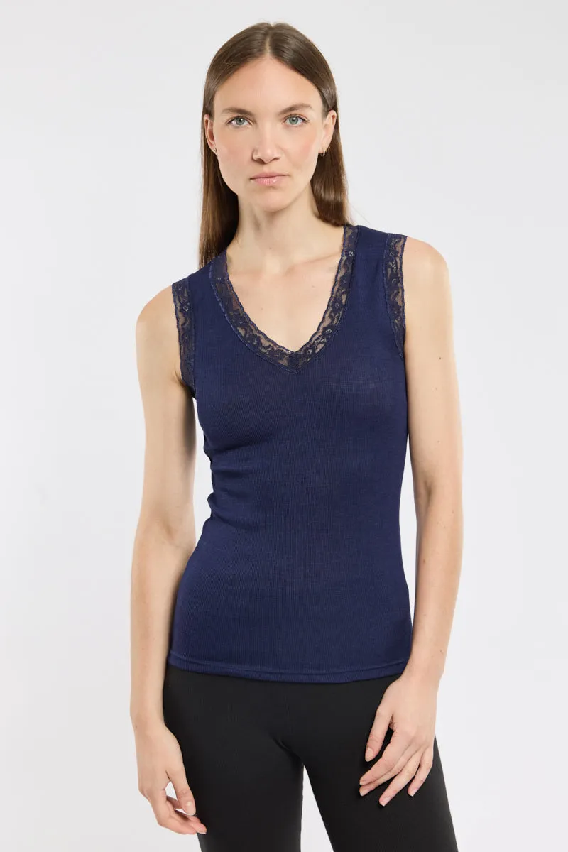 armor-lux-d-bardeur-femme-laine-70-et-soie-30-col-v-dentelle image 1