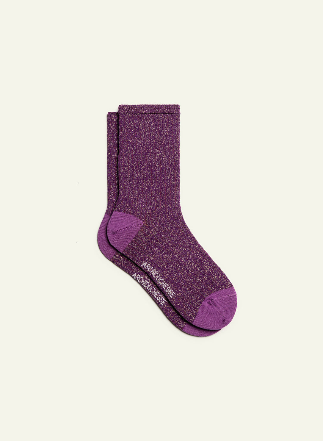 archiduchesse-paillet-e-ultra-violet-chaussette-courte-lurex image 2