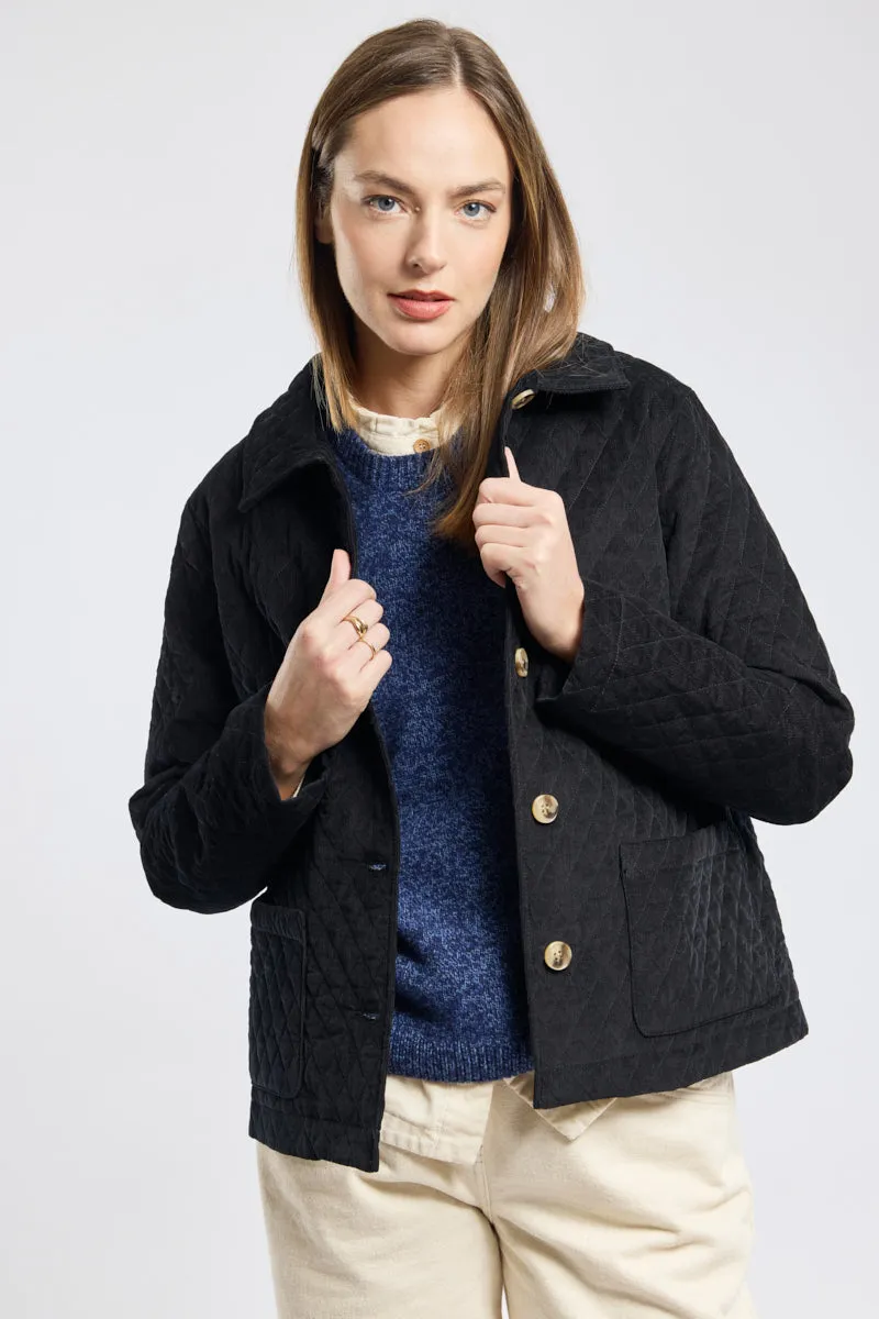 armor-lux-veste-velours-matelass-e-femme-coton image 1