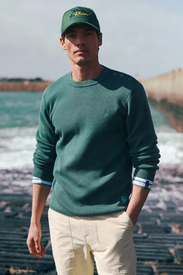 armor-lux-pull-marin-homme-coton-et-laine image 1