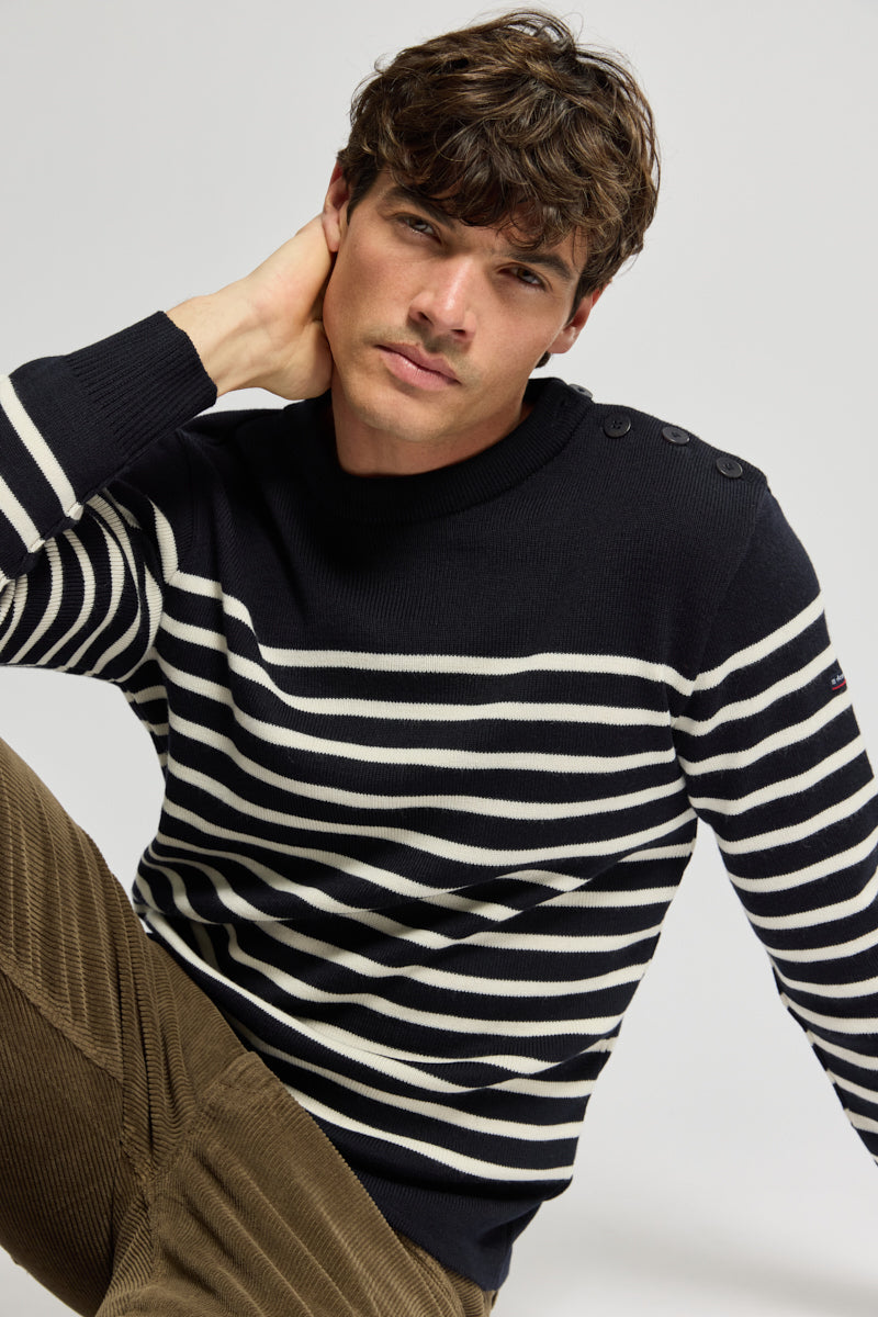 armor-lux-pull-marin-ray-paimpol-homme-laine-50-laine image 5