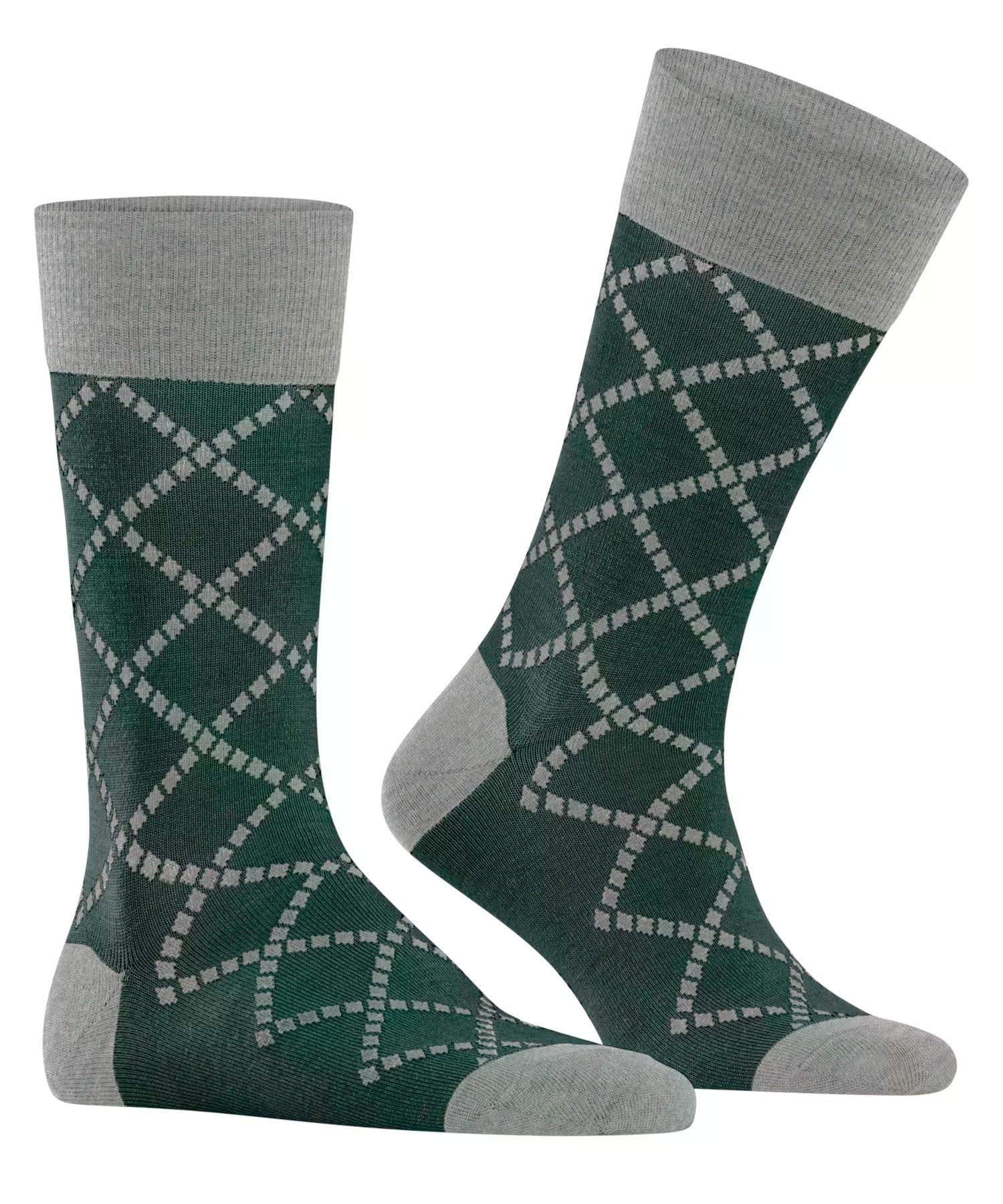 burlington-ferry-road-chaussettes-homme-vert-forest-7450-40-46-laine-fantaisie-1 image 4